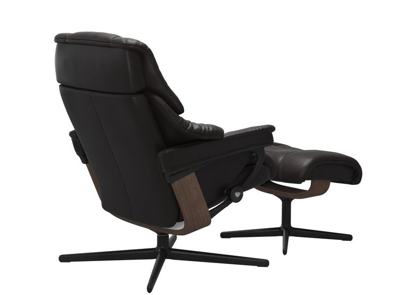 Stressless Reno (M) Cross Chair with Ottoman 
