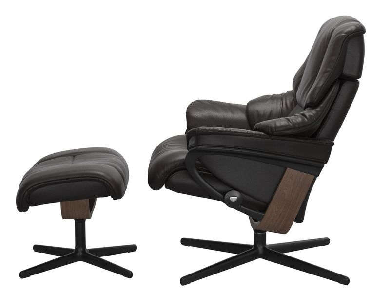 Stressless Reno (M) Cross Chair with Ottoman 