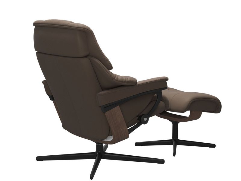 Stressless Reno (M) Cross Chair with Ottoman 