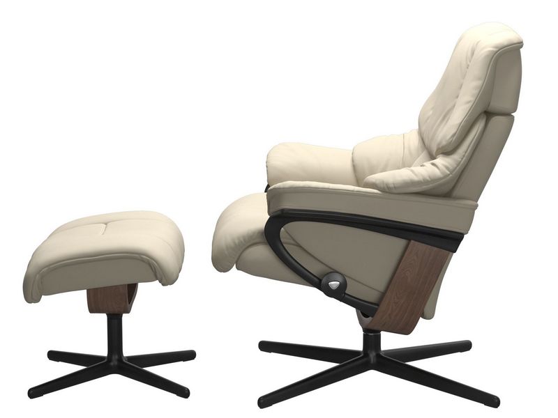 Stressless Reno (M) Cross Chair with Ottoman 