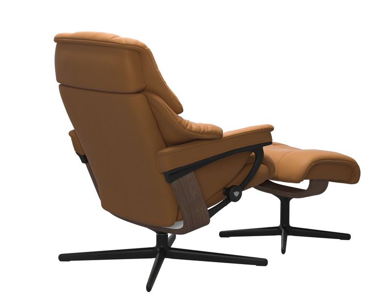 Stressless Reno (M) Cross Chair with Ottoman 