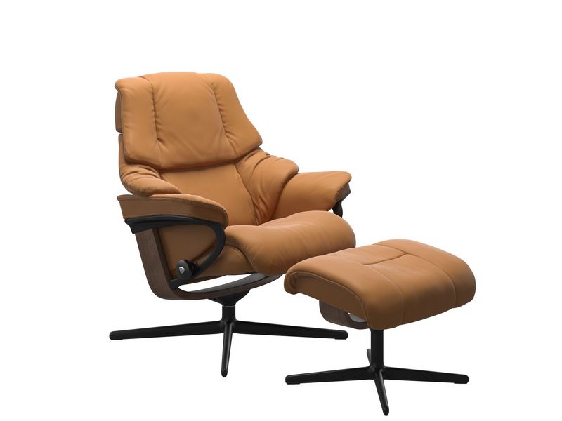 Stressless Reno (M) Cross Chair with Ottoman 