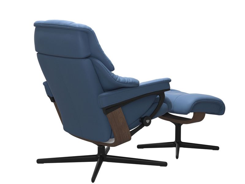 Stressless Reno (M) Cross Chair with Ottoman 