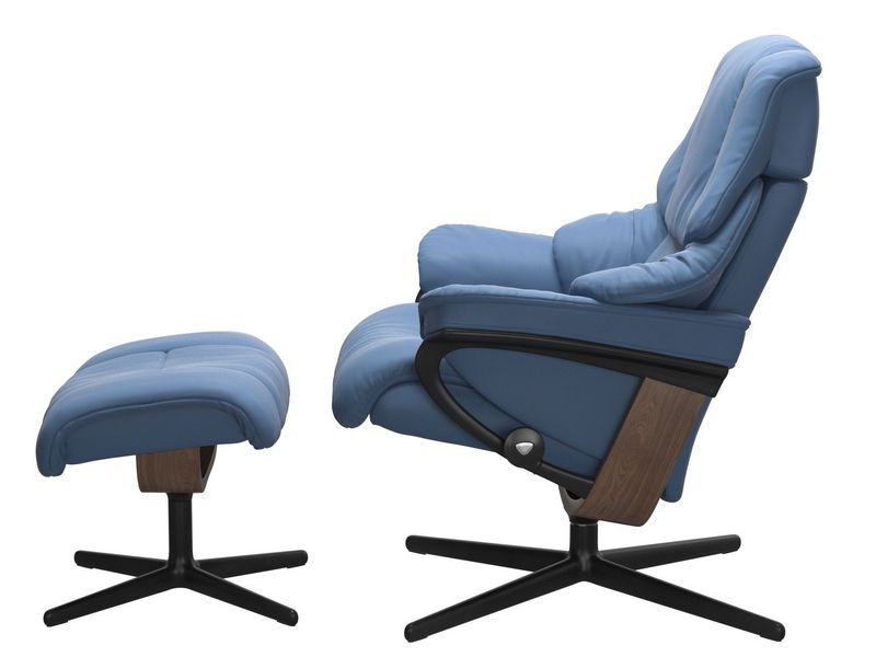 Stressless Reno (M) Cross Chair with Ottoman 