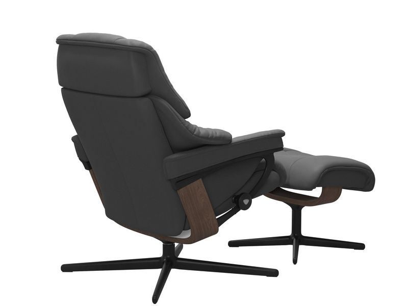 Stressless Reno (M) Cross Chair with Ottoman 