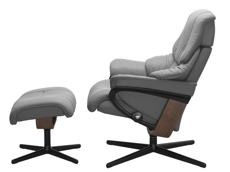 Stressless Reno (M) Cross Chair with Ottoman 