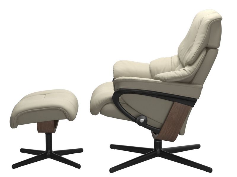 Stressless Reno (M) Cross Chair with Ottoman 