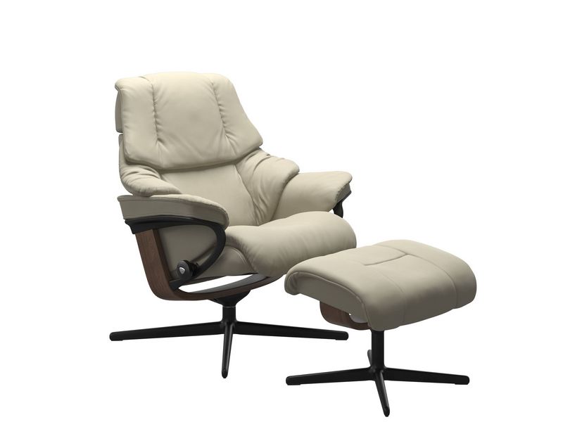 Stressless Reno (M) Cross Chair with Ottoman 