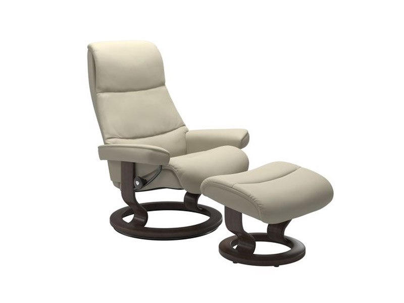 Stressless View (M) Classic Chair with Footstool 