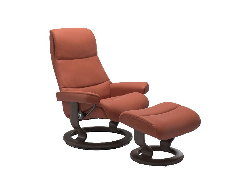 Stressless View (M) Classic Chair with Footstool 