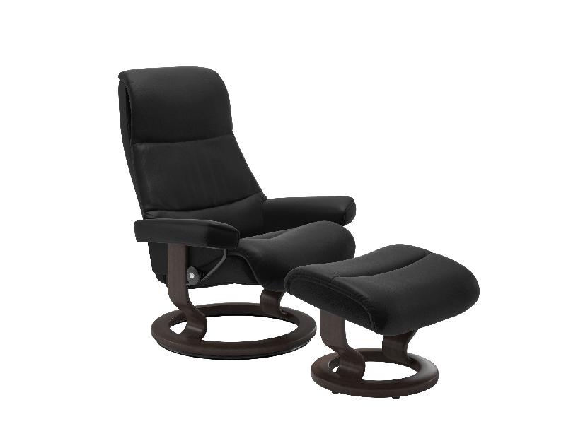 Stressless View (M) Classic Chair with Footstool 