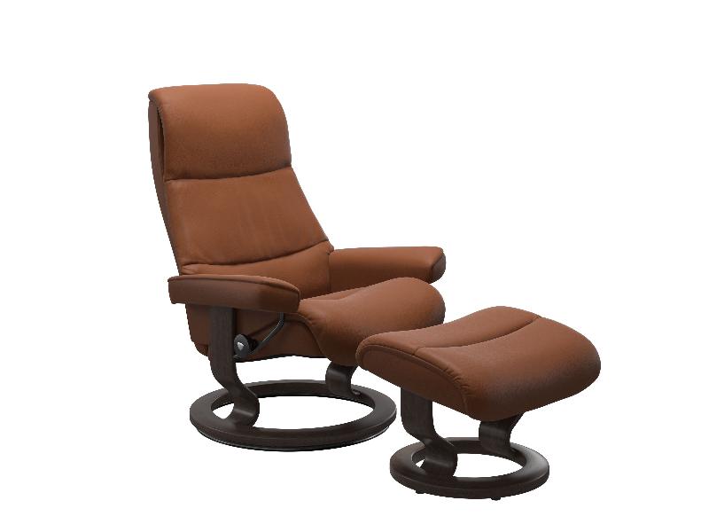 Stressless View (M) Classic Chair with Footstool 