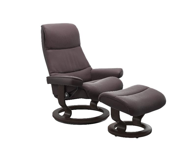 Stressless View (M) Classic Chair with Footstool 