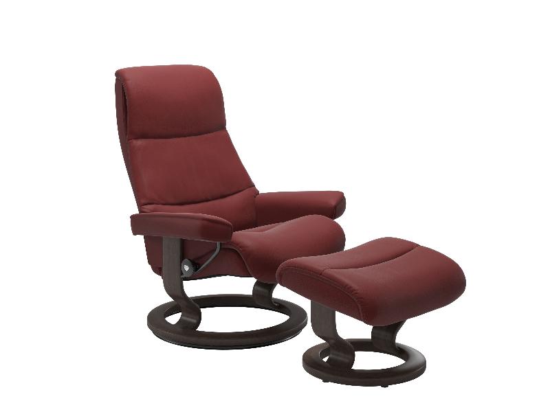 Stressless View (M) Classic Chair with Footstool 