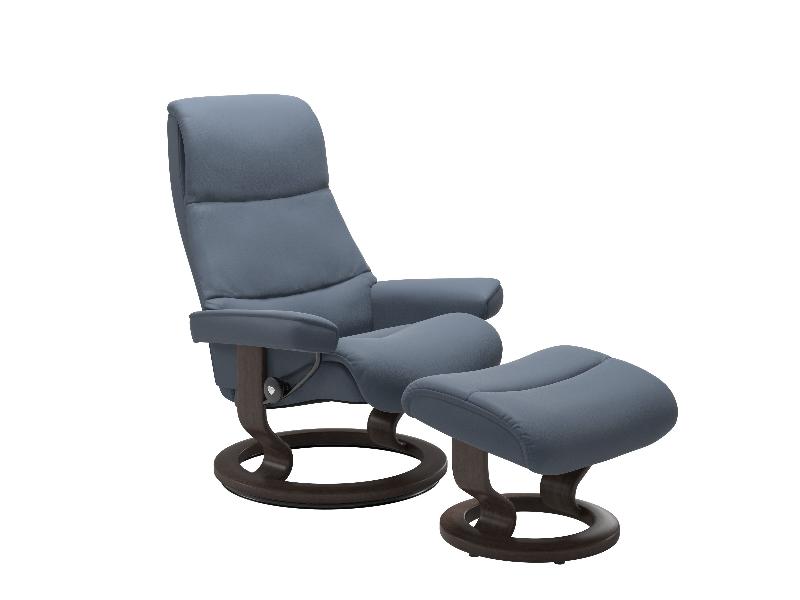 Stressless View (M) Classic Chair with Footstool 