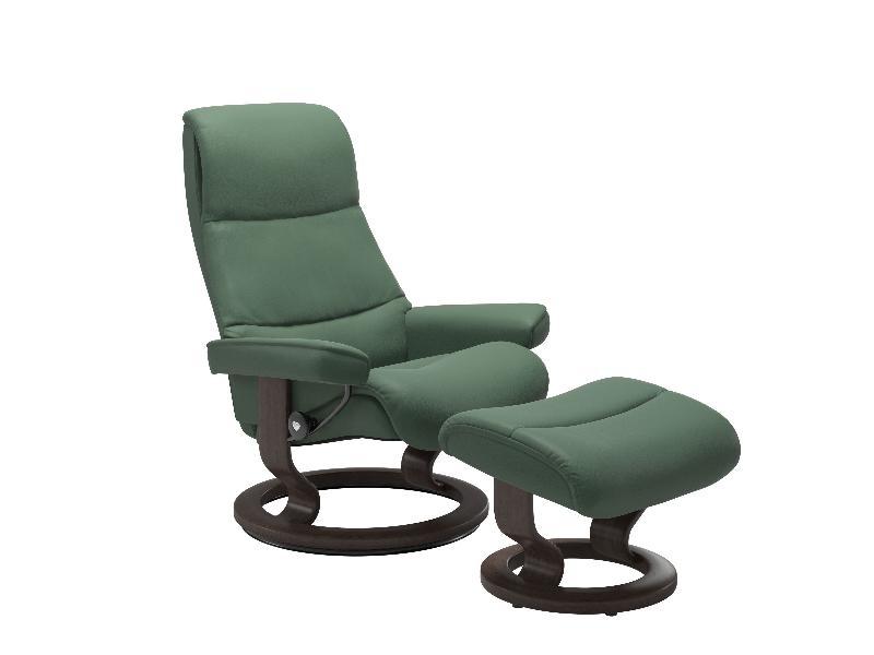 Stressless View (M) Classic Chair with Footstool 