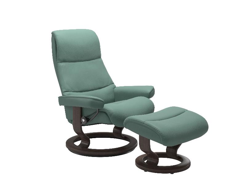 Stressless View (M) Classic Chair with Footstool 
