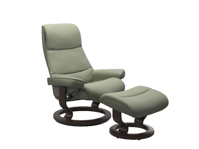 Stressless View (M) Classic Chair with Footstool 