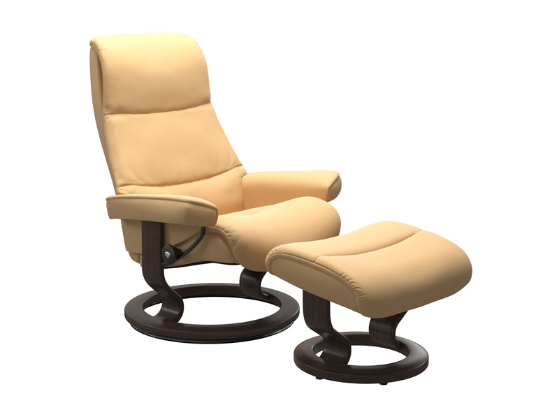 Stressless View (M) Classic Chair with Footstool 