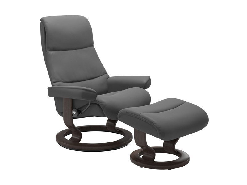 Stressless View (M) Classic Chair with Footstool 
