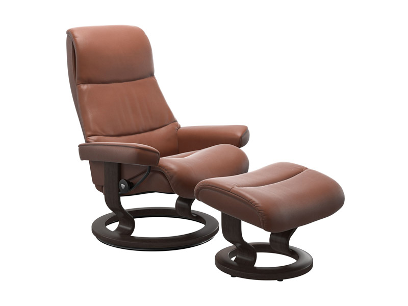 Stressless View (M) Classic Chair with Footstool 