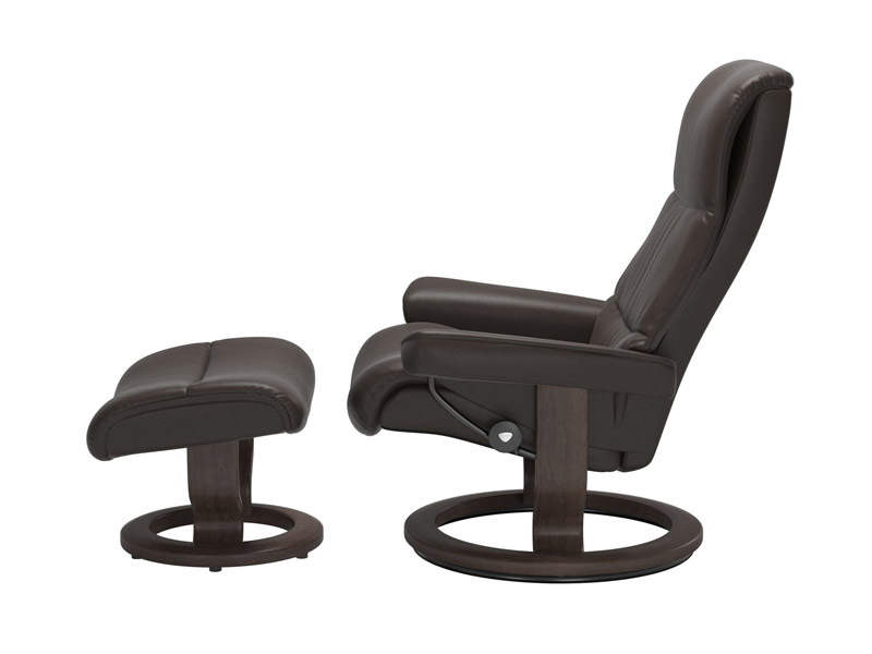 Stressless View (M) Classic Chair with Footstool 