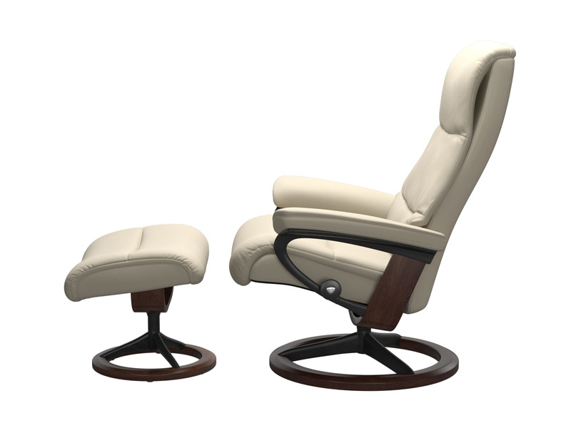 Stressless View (M) Signature Chair with Footstool 