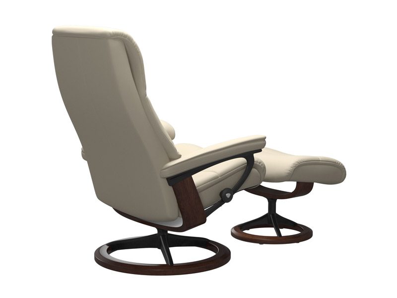 Stressless View (M) Signature Chair with Footstool 