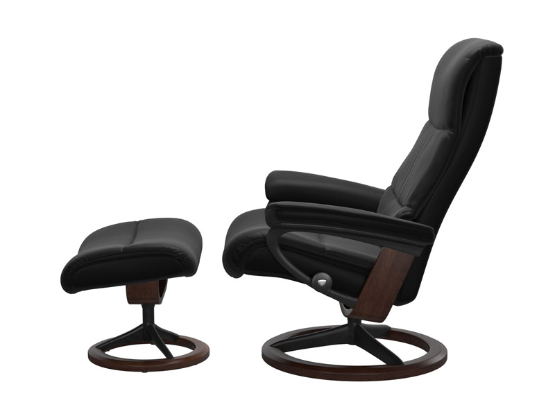 Stressless View (M) Signature Chair with Footstool 