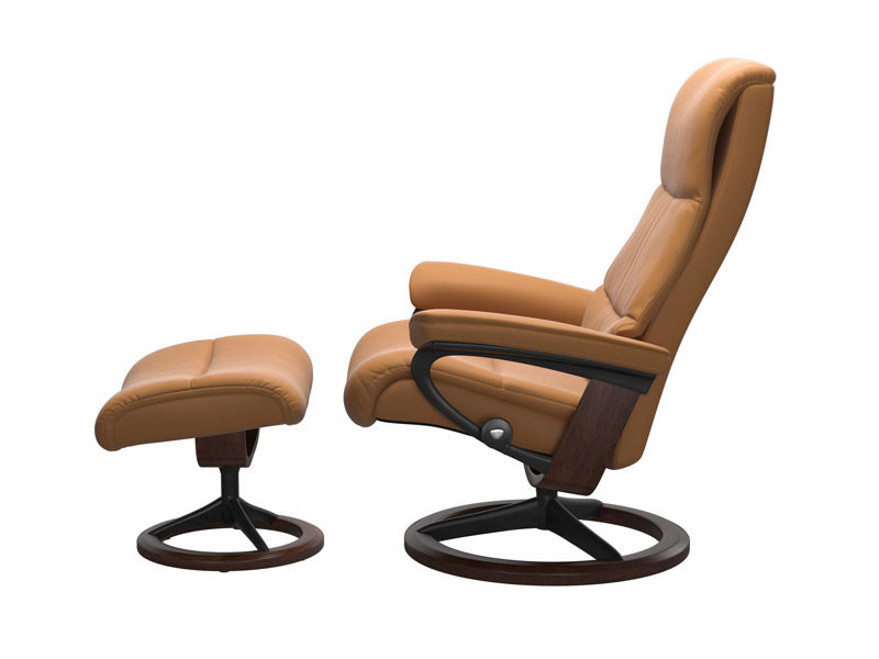 Stressless View (M) Signature Chair with Footstool 