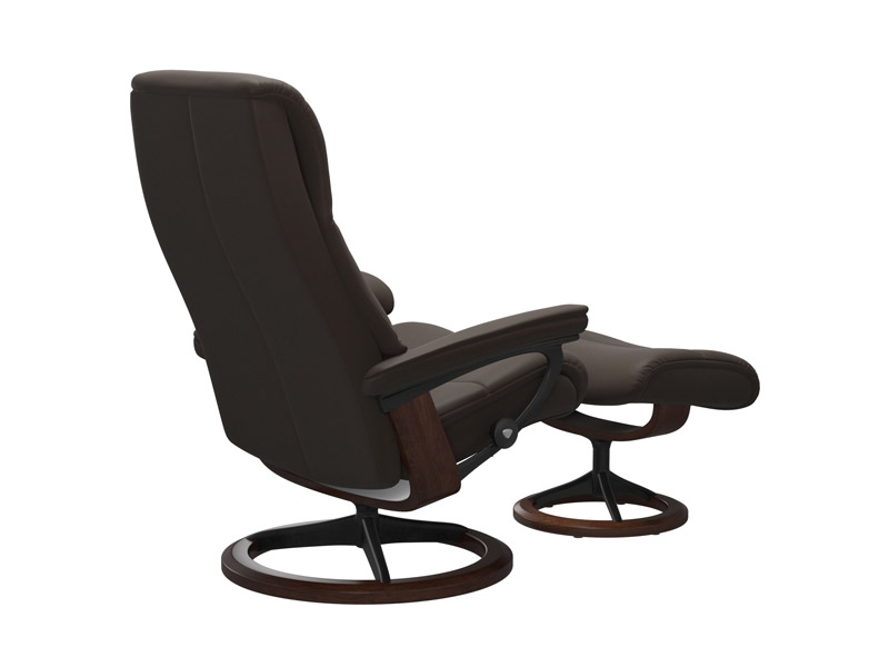 Stressless View (M) Signature Chair with Footstool 