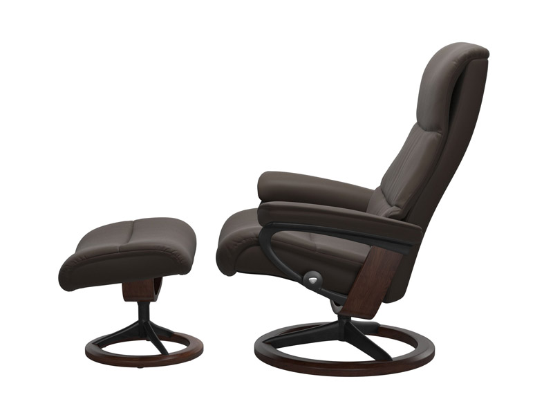 Stressless View (M) Signature Chair with Footstool 