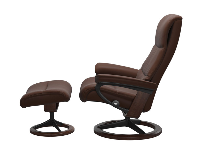 Stressless View (M) Signature Chair with Footstool 