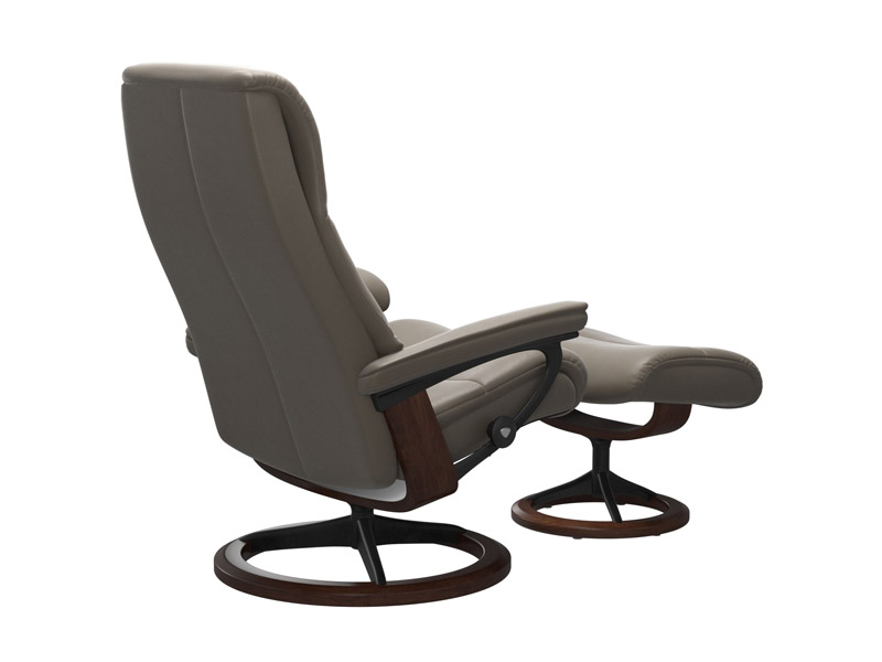 Stressless View (M) Signature Chair with Footstool 