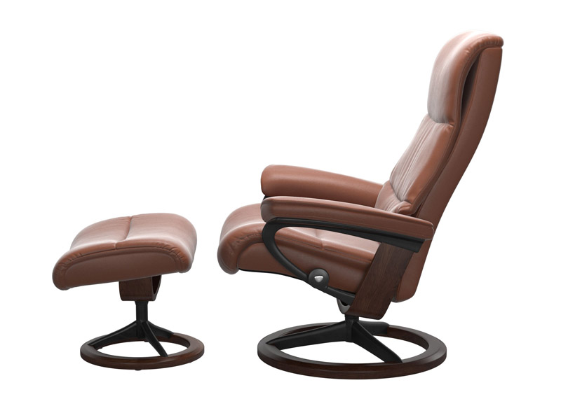 Stressless View (M) Signature Chair with Footstool 