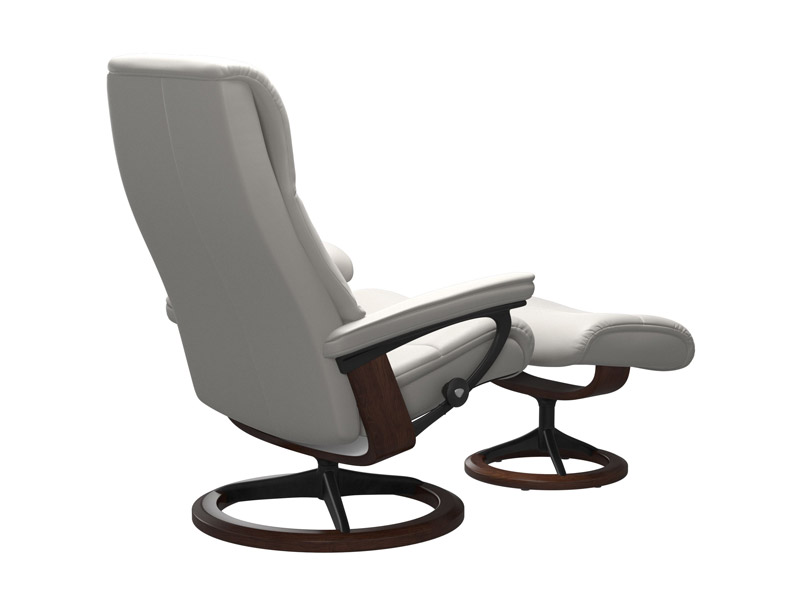 Stressless View (M) Signature Chair with Footstool 