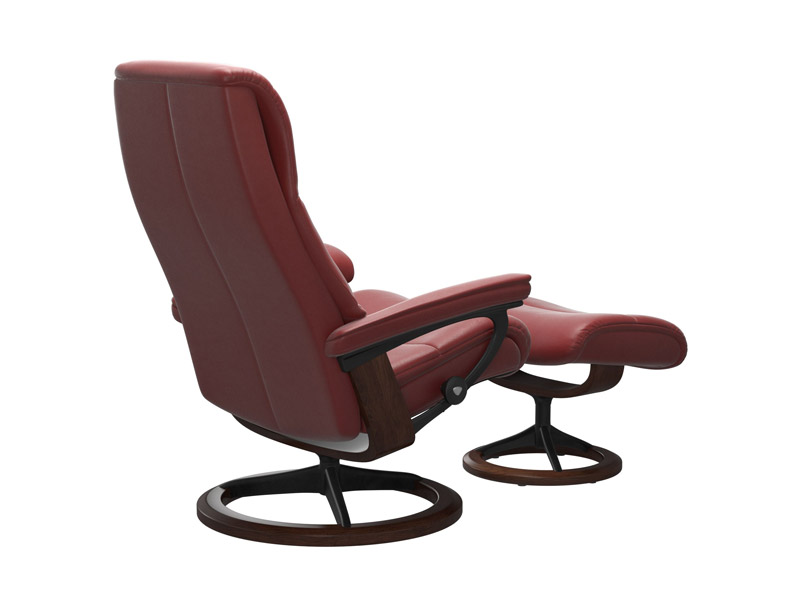 Stressless View (M) Signature Chair with Footstool 
