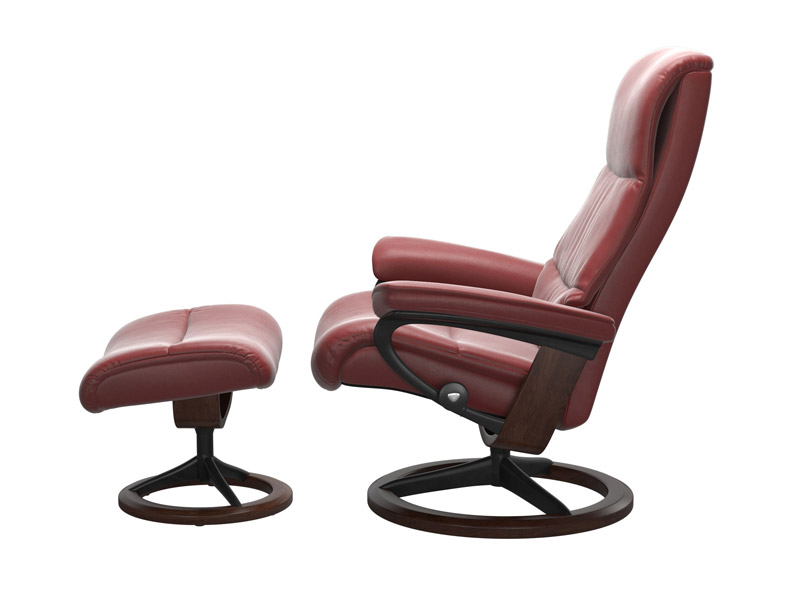 Stressless View (M) Signature Chair with Footstool 