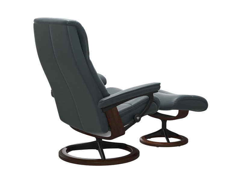 Stressless View (M) Signature Chair with Footstool 