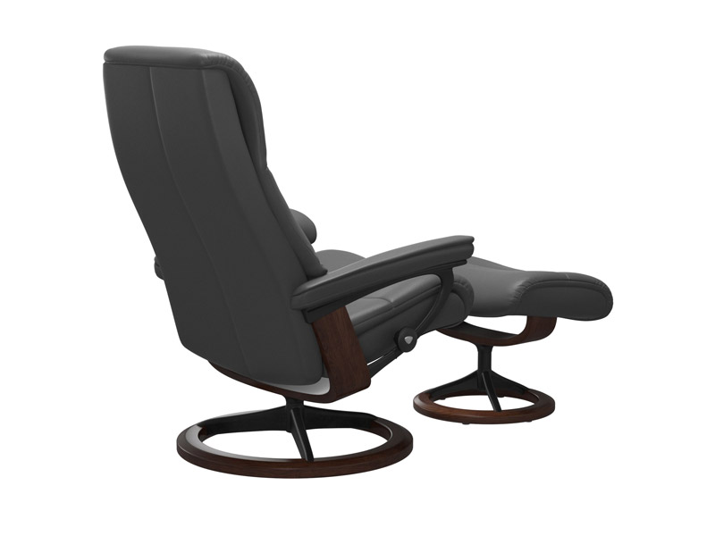 Stressless View (M) Signature Chair with Footstool 