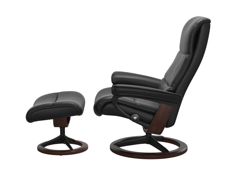 Stressless View (M) Signature Chair with Footstool 