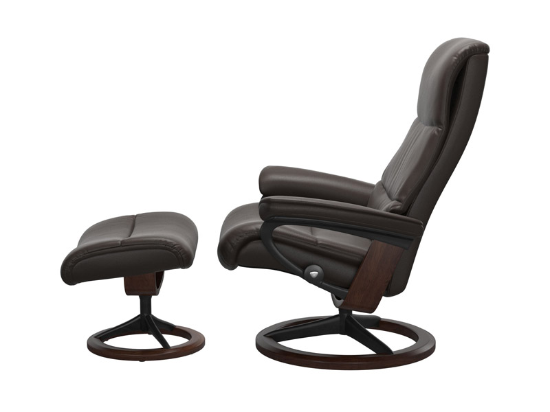 Stressless View (M) Signature Chair with Footstool 