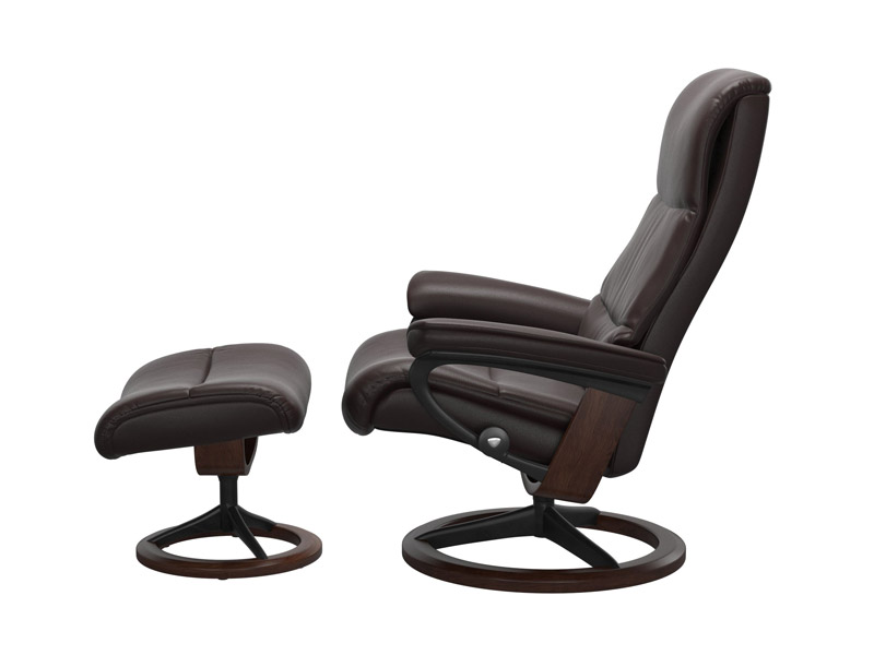 Stressless View (M) Signature Chair with Footstool 