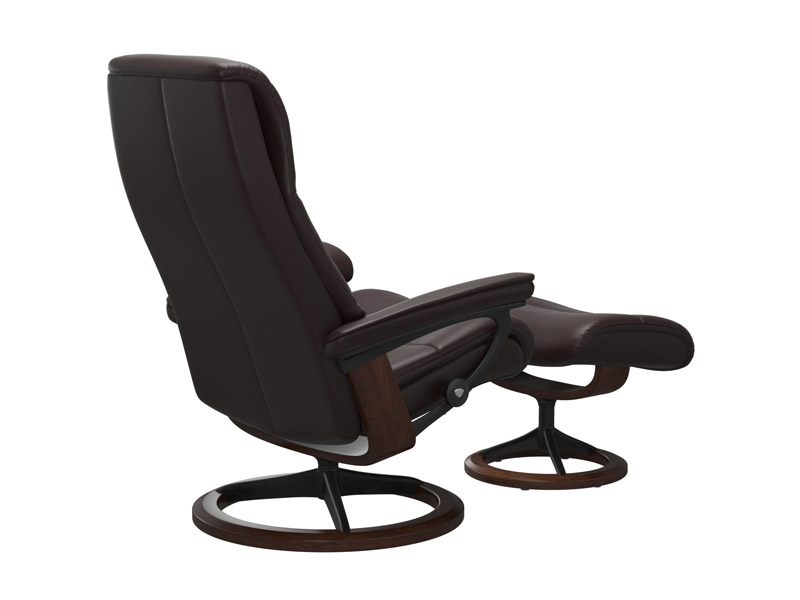 Stressless View (M) Signature Chair with Footstool 