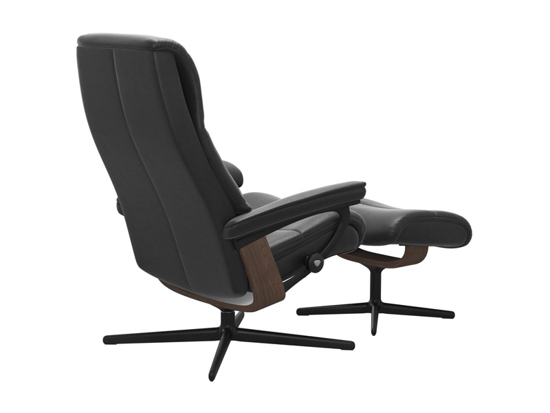 Stressless View (M) Cross Chair with Ottoman 