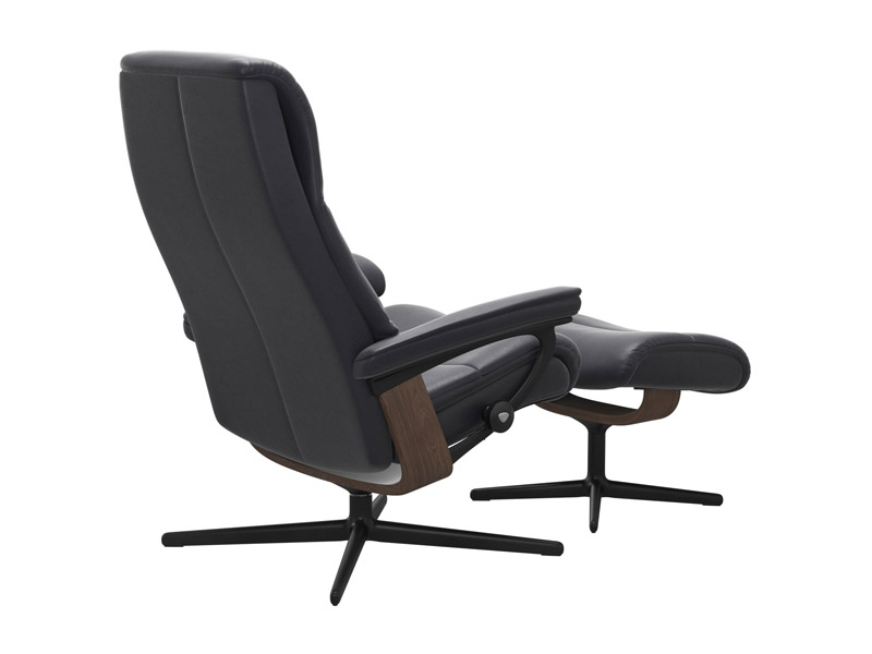 Stressless View (M) Cross Chair with Ottoman 