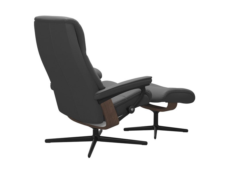 Stressless View (M) Cross Chair with Ottoman 