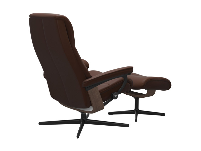 Stressless View (M) Cross Chair with Ottoman 