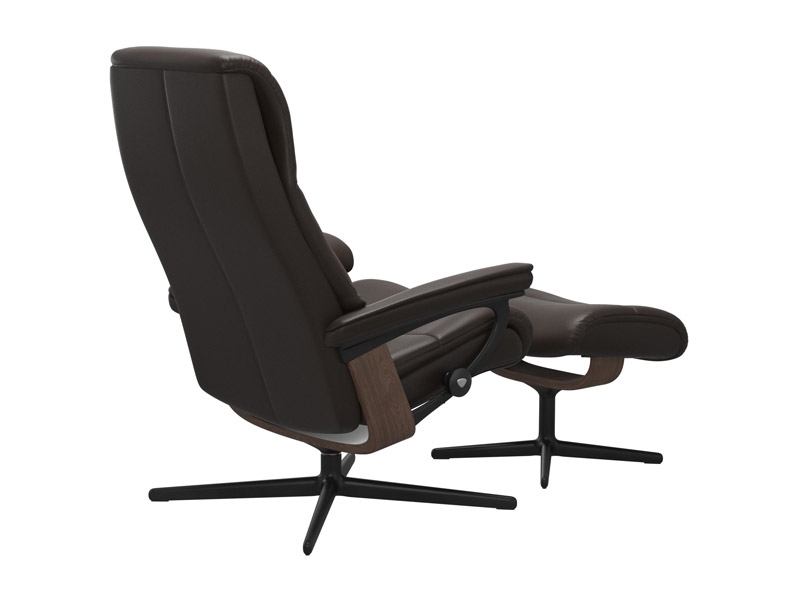 Stressless View (M) Cross Chair with Ottoman 