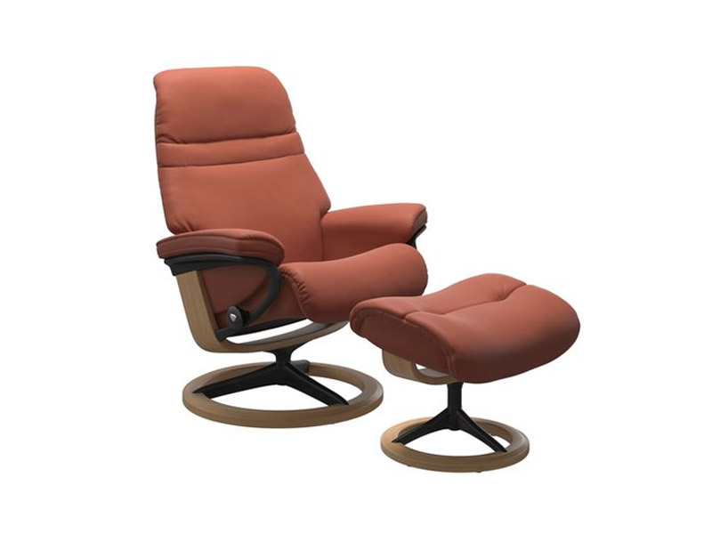 Stressless Sunrise (M) Signature Chair with Footstool 